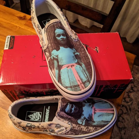 Vans x House of Terror The Shining Grady Twins Classic Slip-ons - Picture 2 of 9